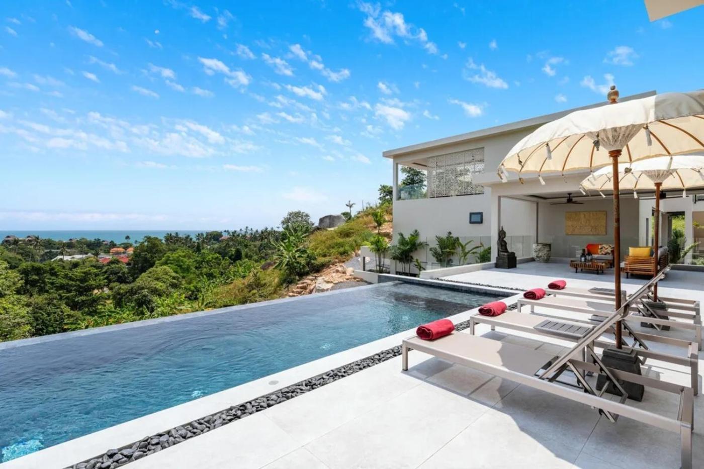 Casa Samui 4br Private Pool & Sea View Pousada *